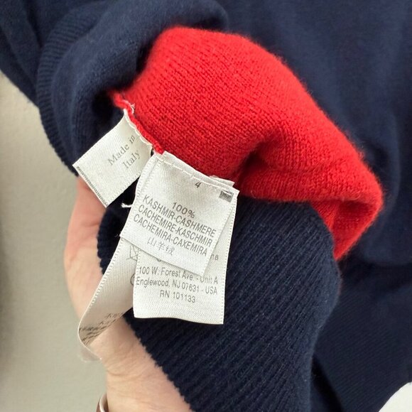 Ermenegildo Zegna Navy Blue 100% Cashmere Full Zip Knit Sweater Mens size XL 54 - Picture 5 of 8